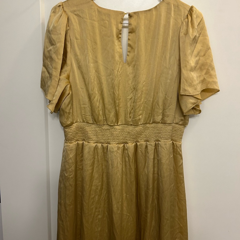 Baltic Born Prague Satin Maxi Dress in Mustard - Picture 11 of 12